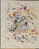 In Out and Of Monoprint 1977 30x24 Works on Paper (not prints) by Sam Francis - 1