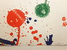 SF 59 Green and Red; Unique Trial Proof 1966 Works on Paper (not prints) by Sam Francis - 3