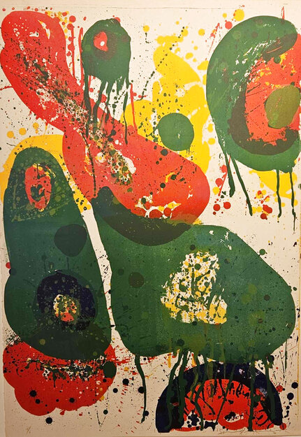 SF 366 Untitled 1960 Limited Edition Print - Sam Francis SF 366 Untitled 1960 Limited Edition Print - Sam Francis