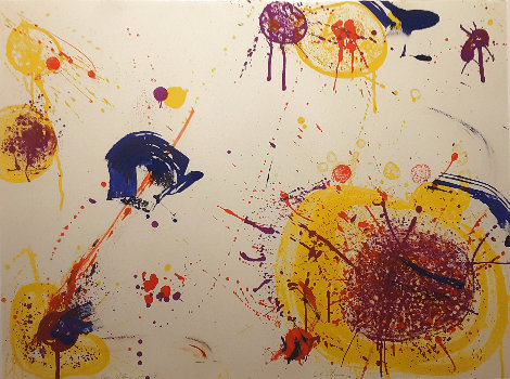 Unique Mixed Media Proof  SF 24, 1963 Works on Paper (not prints) - Sam Francis
