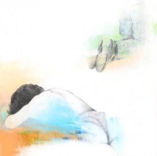 Sleep and Dream V 2012 37x37 Original Painting - Francisco Ferro Sleep and Dream V 2012 37x37 Original Painting - Francisco Ferro