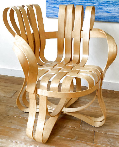 Gehry Cross Check Maple Wood Knoll Chair 1992 36 in Sculpture - Frank Gehry