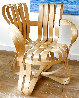 Gehry Cross Check Maple Wood Knoll Chair 1992 36 in Sculpture by Frank Gehry - 0
