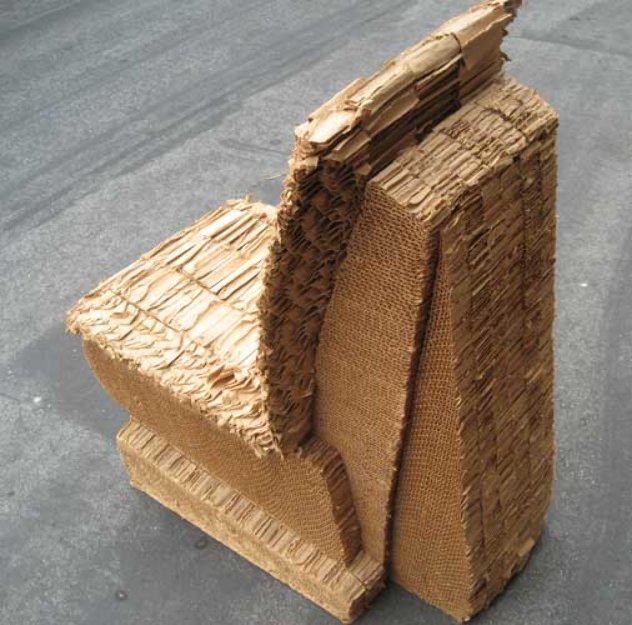 Cardboard Chair Sculpture by Frank Gehry