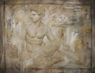 Untitled Grecian Man 36x44 Super Huge Original Painting by Richard Franklin - 0 Untitled Grecian Man 36x44 Super Huge Original Painting by Richard Franklin - 0
