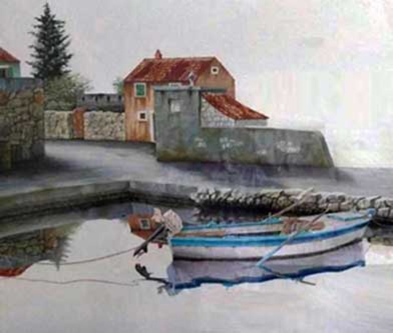 Evening Mist 1990 Limited Edition Print by Frane Mlinar Evening Mist 1990 Limited Edition Print by Frane Mlinar