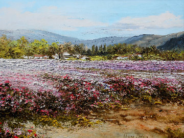 Autumn in Solvang 1976 16x19 Original Painting - Liliana Frasca Autumn in Solvang 1976 16x19 Original Painting - Liliana Frasca