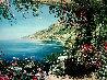 View of Positano 2000 Embellished - Italy Limited Edition Print by Liliana Frasca - 0