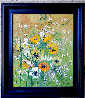 Untitled Floral 1970 39x33 Original Painting by Liliana Frasca - 1