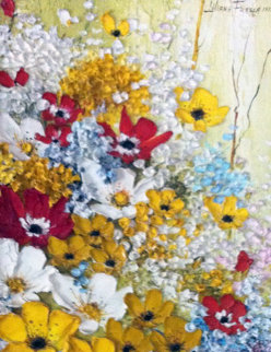 French Bouquet 1973 19x16 Original Painting - Liliana Frasca French Bouquet 1973 19x16 Original Painting - Liliana Frasca