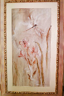 Moment With Nature IV 54x32 Huge Original Painting by Francois Fressinier - 1 Moment With Nature IV 54x32 Huge Original Painting by Francois Fressinier - 1