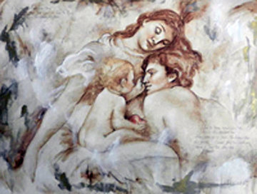 Triptych: Sur La Terre, Revissament I and II 2000 58x59 Huge Original Painting - Francois Fressinier Triptych: Sur La Terre, Revissament I and II 2000 58x59 Huge Original Painting - Francois Fressinier