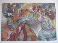 of the East 1993 40x56 Super Huge Original Painting by Francois Fressinier - 4 of the East 1993 40x56 Super Huge Original Painting by Francois Fressinier - 4