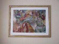 of the East 1993 40x56 Super Huge Original Painting by Francois Fressinier - 1 of the East 1993 40x56 Super Huge Original Painting by Francois Fressinier - 1