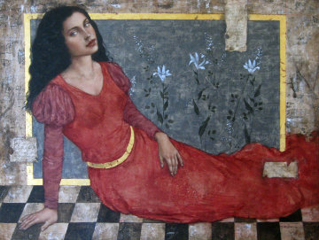 In Tempo 2004 40x49 Super Huge Original Painting - Francois Fressinier In Tempo 2004 40x49 Super Huge Original Painting - Francois Fressinier