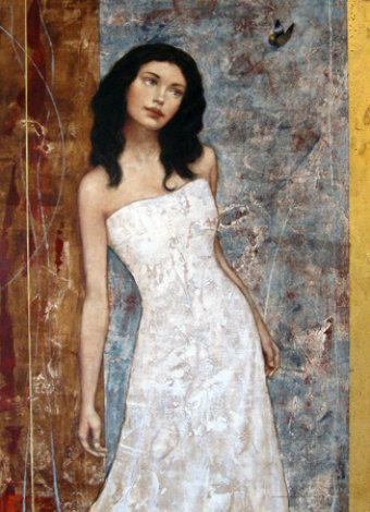 Hidden Beauty 2004 50x40 Huge Original Painting - Francois Fressinier