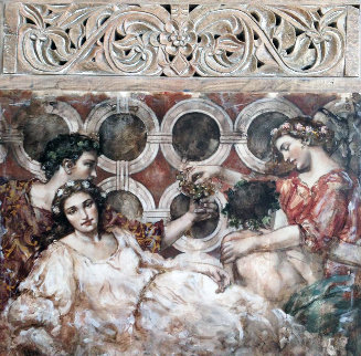 Idle Hour 56x68 Original Painting - Francois Fressinier Idle Hour 56x68 Original Painting - Francois Fressinier