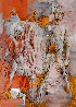 Untitled (Three Figures) 48x37 - Huge Works on Paper (not prints) by Donald Stuart Leslie Friend - 0