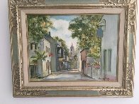 View South on Saint George Street St. Augustine Fl 1950 21x16 Original Painting by Emmett Fritz - 1 View South on Saint George Street St. Augustine Fl 1950 21x16 Original Painting by Emmett Fritz - 1