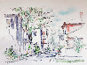 Untitled Tropical Street Scene #3 Watercolor 15x18 - Florida Watercolor by Emmett Fritz - 0