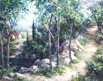 Via Albero 24x30 Original Painting - Art Fronckowiak Via Albero 24x30 Original Painting - Art Fronckowiak