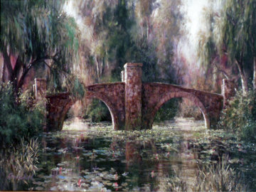 Willow Bridge 2003 Limited Edition Print - Art Fronckowiak Willow Bridge 2003 Limited Edition Print - Art Fronckowiak