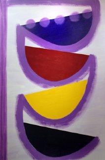 Tolcarne Rhythm 1998 81x43 Original Painting - Terry Frost Tolcarne Rhythm 1998 81x43 Original Painting - Terry Frost