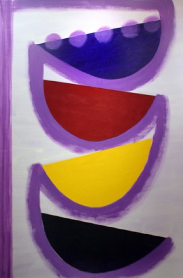 Tolcarne Rhythm 1998 81x43 Original Painting by Terry Frost Tolcarne Rhythm 1998 81x43 Original Painting by Terry Frost