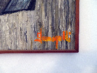 Untitled Musician 1973 49x36 Super Huge Original Painting by Luigi Fumagalli - 2 Untitled Musician 1973 49x36 Super Huge Original Painting by Luigi Fumagalli - 2