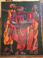 Untitled Painting 1971 38x48 Super Huge Original Painting by Luigi Fumagalli - 1 Untitled Painting 1971 38x48 Super Huge Original Painting by Luigi Fumagalli - 1