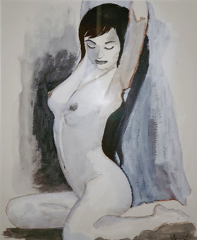 Untitled Asian Nude 2006 24x21 Works on Paper (not prints) - Luigi Fumagalli