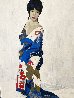 Norik Geisha 1970 45x35 - Huge Original Painting by Luigi Fumagalli - 3