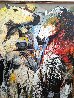 Untitled Equine Portrait 53x43 - Huge Original Painting by Luigi Fumagalli - 3