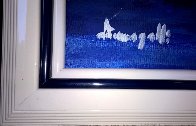 Untitled Itallian Port 1980 36x46 Super Huge Original Painting by Luigi Fumagalli - 2 Untitled Itallian Port 1980 36x46 Super Huge Original Painting by Luigi Fumagalli - 2
