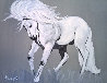 White Stallion 1980 39x38 Original Painting by Luigi Fumagalli - 0