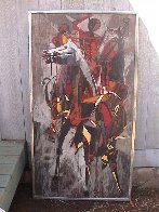 Thai Ballet 1958 35x62 (Early) Huge Original Painting by Luigi Fumagalli - 1 Thai Ballet 1958 35x62 (Early) Huge Original Painting by Luigi Fumagalli - 1
