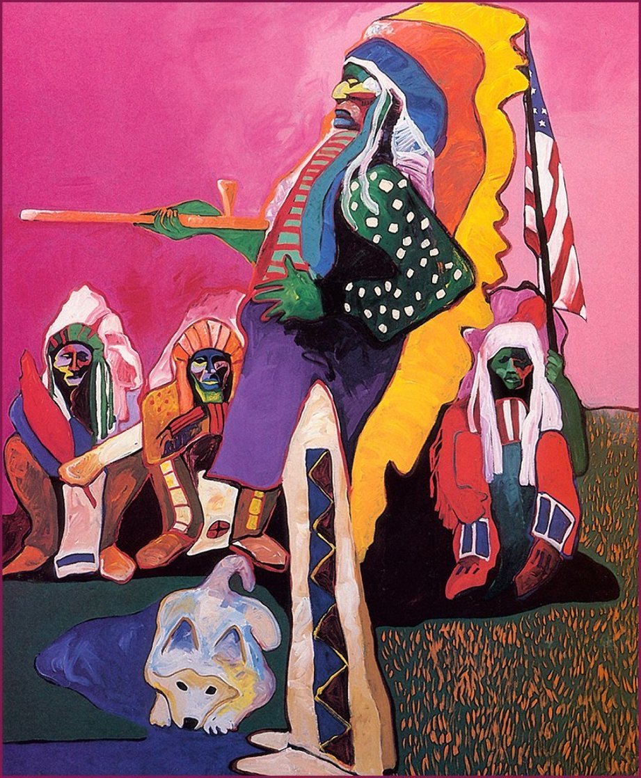 Rio With the Indians AP 1998 Limited Edition Print by Malcolm Furlow Rio With the Indians AP 1998 Limited Edition Print by Malcolm Furlow