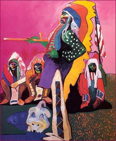 Rio With the Indians AP 1998 Limited Edition Print - Malcolm Furlow