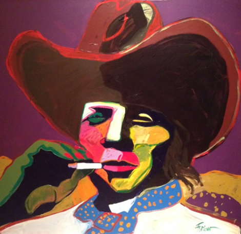 Johnny Ringo 40x40 Original Painting - Malcolm Furlow