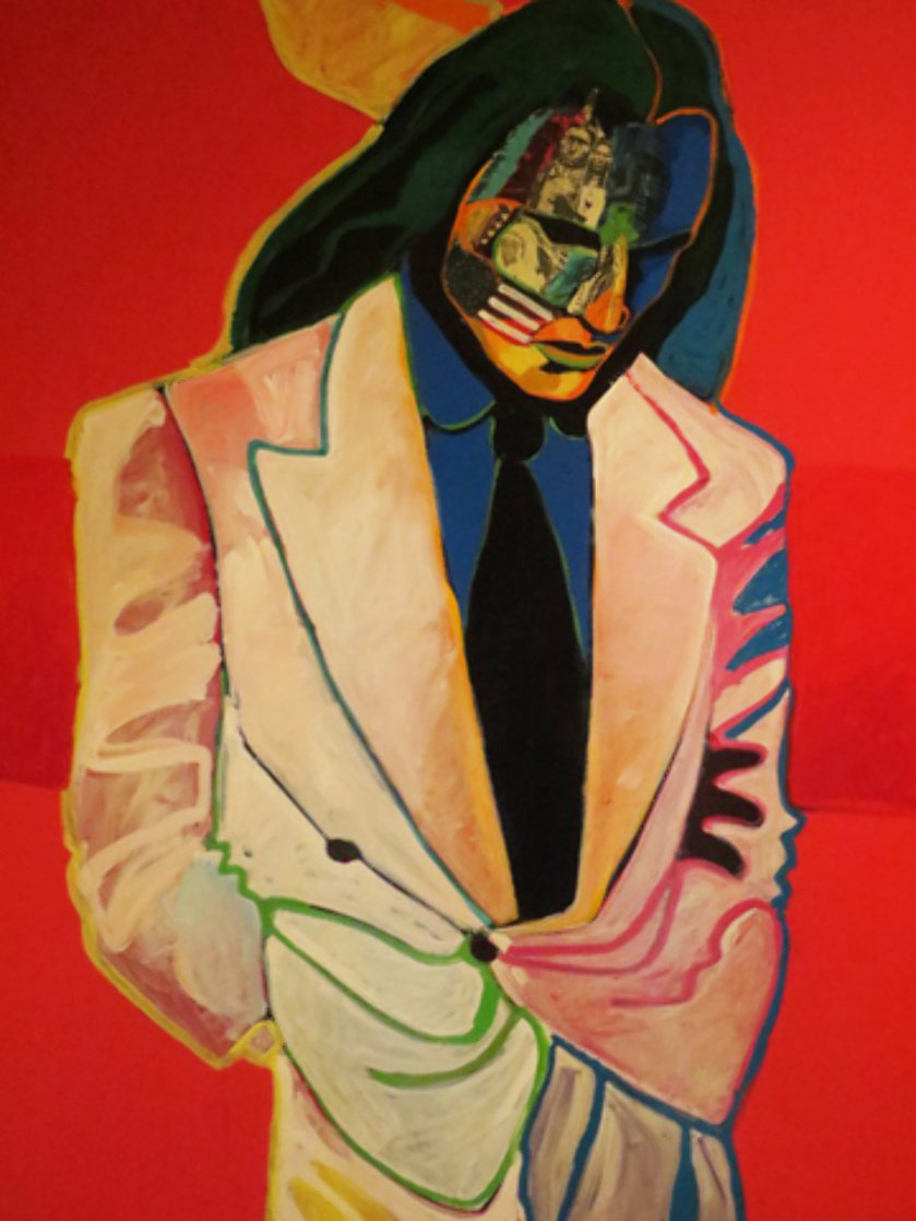 Century Man 58x46 Huge Original Painting by Malcolm Furlow Century Man 58x46 Huge Original Painting by Malcolm Furlow