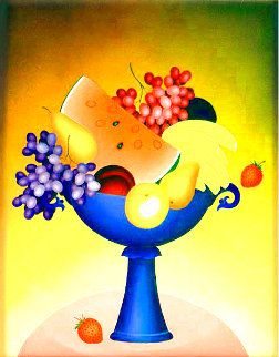 Fruit Bowl II 2000 30x24 Original Painting - Igor Galanin Fruit Bowl II 2000 30x24 Original Painting - Igor Galanin