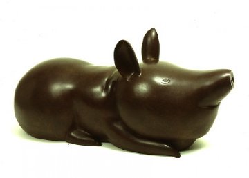 Pig Bronze Sculpture 2001 24 in Sculpture - Igor Galanin Pig Bronze Sculpture 2001 24 in Sculpture - Igor Galanin