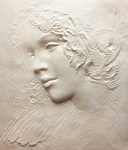 Angela Cast Paper Sculpture 1981 35 in Limited Edition Print by Frank Gallo