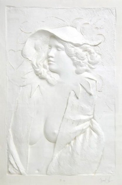 Actress Cast Paper Sculpture 1980 49x37 Sculpture by Frank Gallo