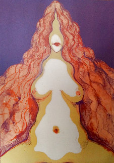 Flowing Hair 1970 Limited Edition Print - Frank Gallo