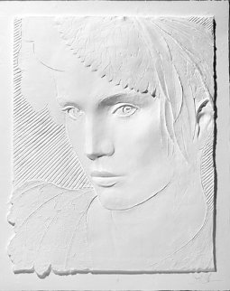 Feathered Hat AP Cast Paper Sculpture Sculpture - Frank Gallo Feathered Hat AP Cast Paper Sculpture Sculpture - Frank Gallo