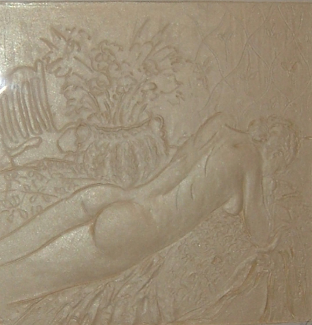 Reclining Nude Cast Paper Sculpture 1995 Sculpture by Frank Gallo