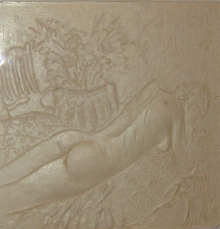 Reclining Nude Cast Paper Sculpture 1995 Sculpture - Frank Gallo Reclining Nude Cast Paper Sculpture 1995 Sculpture - Frank Gallo