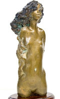 Young Girl Bronze Unique Sculpture 1971 16 in Sculpture by Frank Gallo - 0