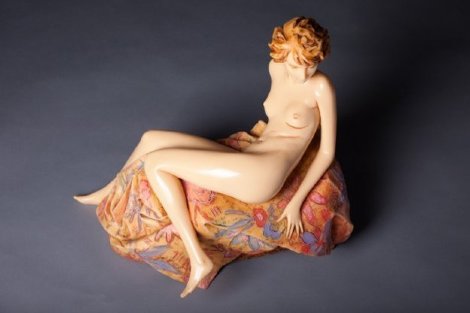 Awakening Beauty Resin Sculpture 1987 Sculpture - Frank Gallo
